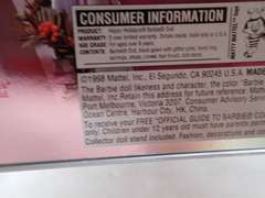 1998 Happy Holidays Barbie Doll