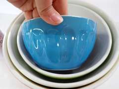 Complete Kitchen Colorful Ceramic Mixing Bowls - Set of 4
