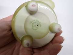 Pair of Nippon Hand-Painted Floral Candle Holders