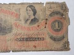 1800s AUGUSTA INSURANCE & BANKING CO. $1 NOTE