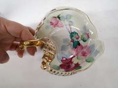 Two Hand Painted Dishes; Butterfly Dish Signed