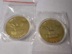 (2) 2020 DONALD TRUMP NOVELTY COINS