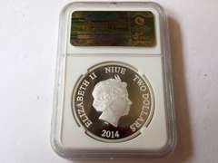 2014 NIUE $2 DAISY DUCK COLORIZED COIN NGC PF70 ULTRA CAMEO