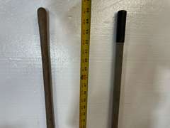 Shovels, includes a garden spade and a flat shovel, see pictures for details.
