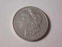 1880-O MORGAN SILVER DOLLAR COIN
