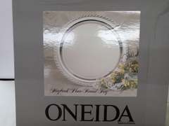 Lot of Oneida Chippendale Sandwich Trays and Irvinware Round Gallery Trays