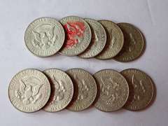(10) KENNEDY HALF DOLLAR COINS - 40% SILVER