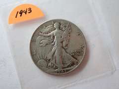 1943 & 1920 WALKER HALF DOLLAR COINS