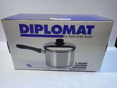 Diplomat Tools of the Trade 3 Quart Stainless Steel Covered Saucepan
