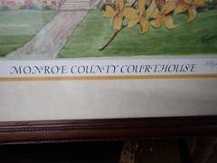 Monroe County Courthouse Framed Print, Numbered, Signed