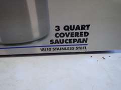 Diplomat Tools of the Trade 3 Quart Stainless Steel Covered Saucepan