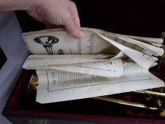 Silvertone Trumpet with Case and Sheet Music