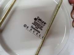 Sakura Oneida Sonoma Fruit Plates with Metal Candle Holder