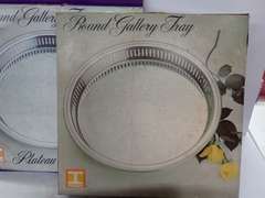 Lot of Oneida Chippendale Sandwich Trays and Irvinware Round Gallery Trays
