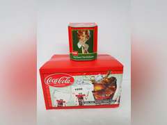 Coca-Cola Collectible Glass Set with Advertising Tin