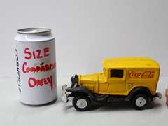 Cast Iron Coca-Cola Delivery Truck and Mini Plastic Bottle Crates