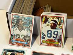 Box of unsearched sports cards, see pictures for details.