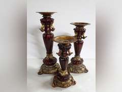 Set of Three Decorative Candle Holders