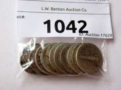 (10) MERCURY DIMES - 90% SILVER