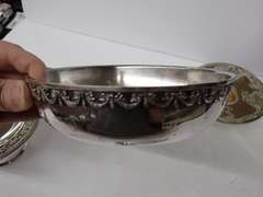 Silver Plated Tea Set with Serving Dishes and Tudor Plate Cutlery