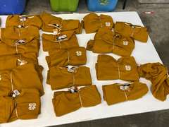 REI unisex Crew Sweatshirt Earth Co-Op, rustic gold, S, M, and XL, 28 pieces, see pictures for details.