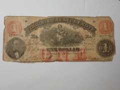 1862 VIRGINIA TREASURY $1 BANK NOTE