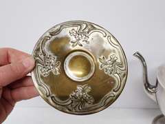 Silver Plated Tea Set with Serving Dishes and Tudor Plate Cutlery