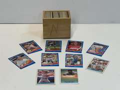 Small container of unsearched sports cards, see pictures for details.