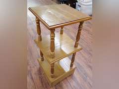 Small Wooden 3-Tier Stand-See photos for measurements