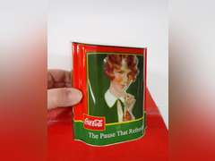 Coca-Cola Collectible Glass Set with Advertising Tin