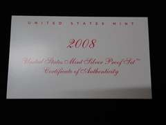 2008 U.S. MINT SILVER PROOF SET