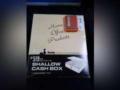 Buddy Home Office Products #519 Shallow Cash Box with Address Finder