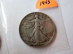 1942 & 1943 WALKER HALF DOLLAR COINS