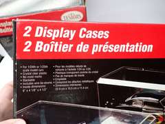 Two Testors Display Cases for 1/24th or 1/25th Scale Model Cars -  1 box missing 1 case