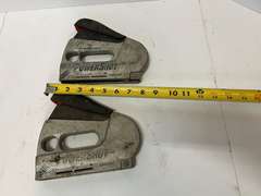 PowerShot staplers, two pieces, see pictures for details.