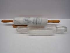 Vintage Marble & Glass Rolling Pins