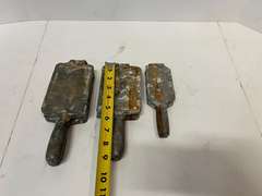 Lead weight fishing molds, set of three, see pictures for details.