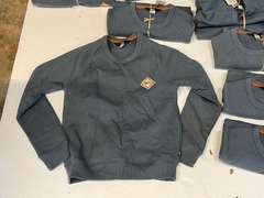 REI unisex Crew Sweatshirt Earth Co-Op, blue, small, 19 pieces, see pictures for details.