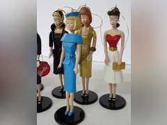Collection of Barbie Ornament Dolls