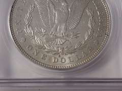 1878-S MORGAN SILVER DOLLAR COIN - ICG AU55 CLEANED