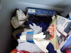 Clothing and Socks Assortment - Includes Lidded Tote