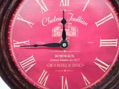 Chateau Joullian Wine Themed Table Clock