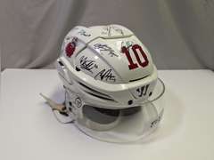 TEAM AUTOGRAPHED MACON HOCKEY HELMET
