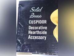 Solid Brass Cuspidor Decorative Hearthside Accessory