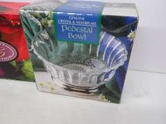 Crystal Serving Pieces, Candle Holders, and Decorative Items