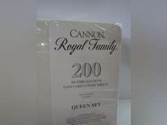 Cannon Royal Family Queen Sheet Set & Silverplated Dresser Set