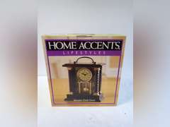 Home Accents Lifestyles Wooden Desk Clock