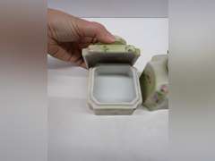 Hand Painted Nippon Trinket Box and Decanter