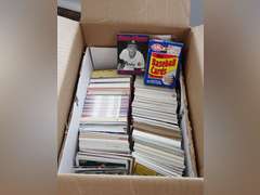 LARGE UNSEARCHED BOX OF BASEBALL SPORTS CARDS
