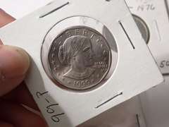 1999 ONE DOLLAR COIN, BICENTENNIAL QUARTER & ERROR PRINT PENNY